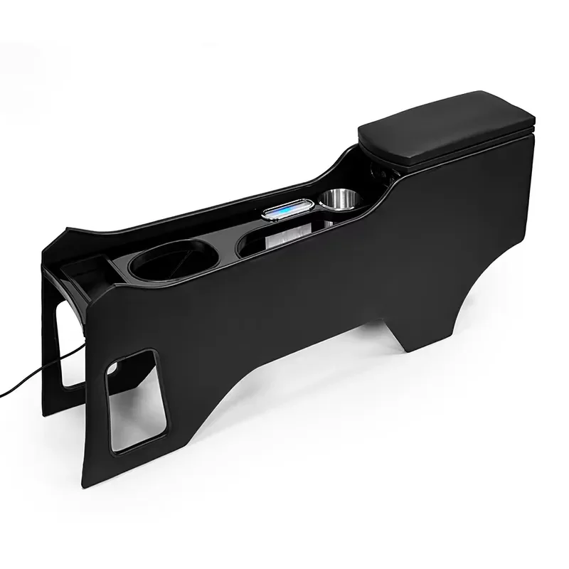 VinFast VF5 Center Console Armrest Box with USB Charging Port and LED Light Practical Car Interior Storage Organizer
