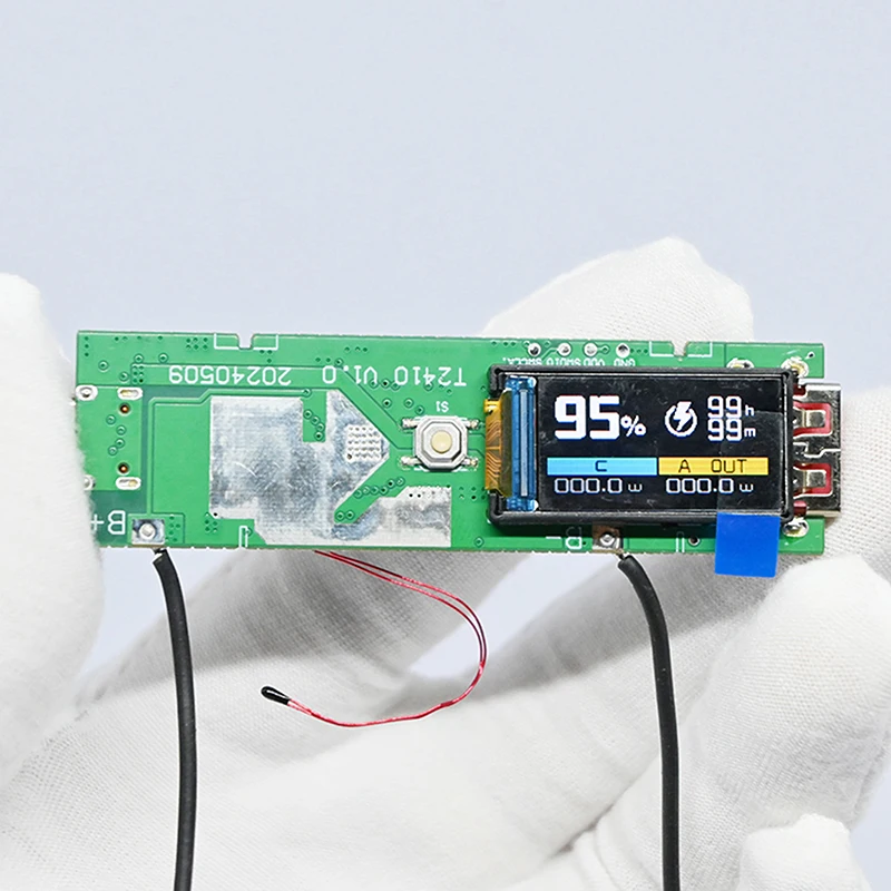 

Модуль быстрой зарядки 22,5 Вт, цветной TFT-экран, цифровой комплект аккумулятора «сделай сам», 21700, чехол для аккумулятора, быстрая зарядка, мини-портативное питание