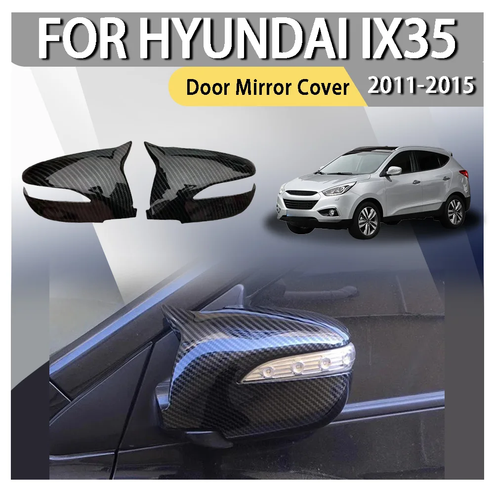 

Accessories Vehicle Decoration For Hyundai IX35 2011 2012 2013 2014 2015 2x Car Sticker Rearview Side Mirror Cover Wing Cap