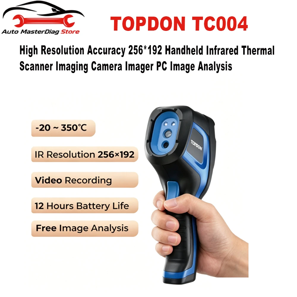 TOPDON TC004 High Resolution Accuracy 256*192 Handheld Infrared Thermal Scanner Imaging Camera Imager PC Image Analysis