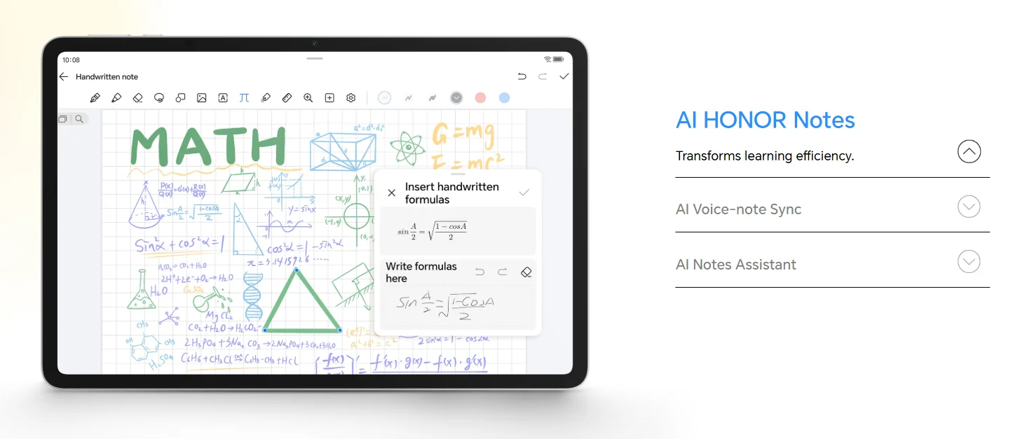 HONOR Pad 10,EU Version Android WIFI Tablet, 8GB+256GB, 10100mAh Battery,12.1-inch 120Hz 2.5K Display,Snapdragon 7 Gen 3