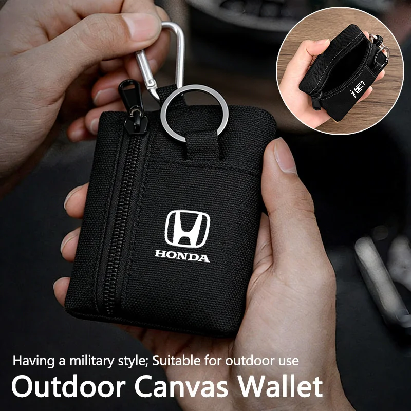 Bolsa de Armazenamento Tática Mini Multifuncional para Carro EDC para Honda Civic XR-V CR-Z CRV HRV City Accord Legend Jazz RR VTi Fit