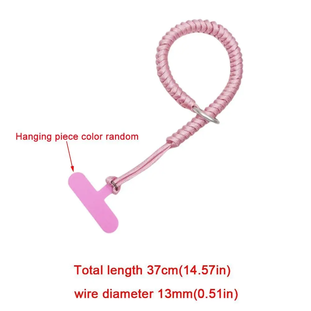 Portable Handmade Woven Mobile Phone Wristband Round Rope Anti-lost Mobile Phone Strap Mobile Phone Lanyard Accessories