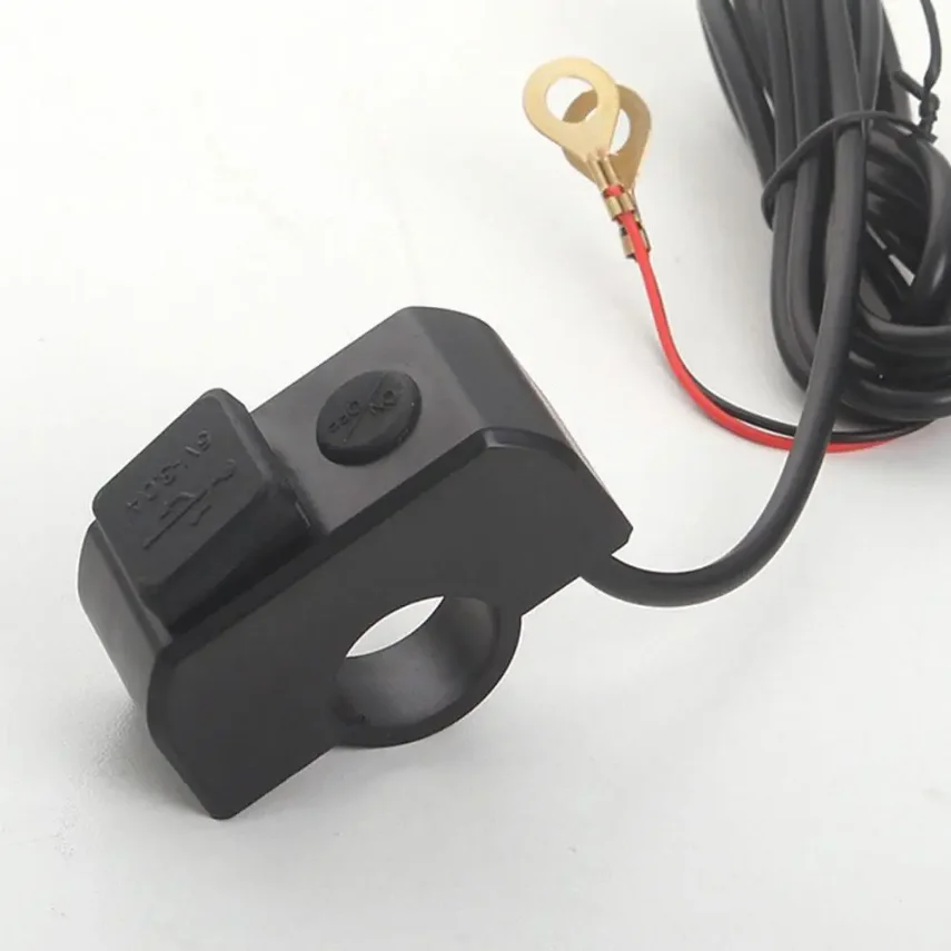 Dual-USB-Anschluss Motorrad Lenker Ladegerät 12V bis 5V 3a Schnell lade adapter Netzteil buchse für Telefon