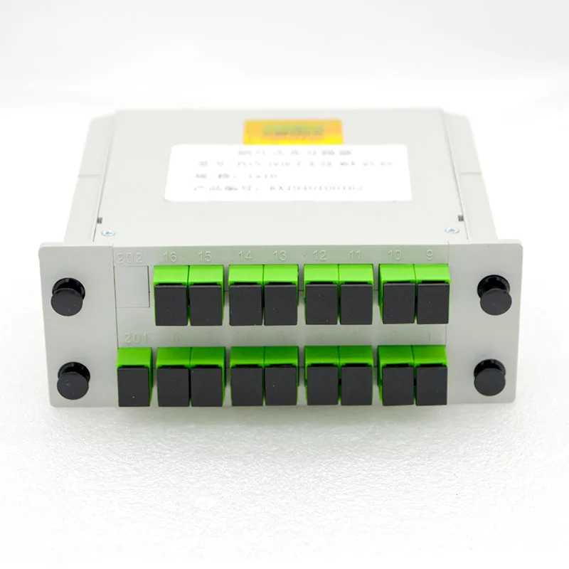 HOT Sell NEW PLC 1×16 Optic Fiber Splitter Blade Type FTTH Fiber Optic Splitter BOX Carrier Grade Wholesale Free Shipping Russia