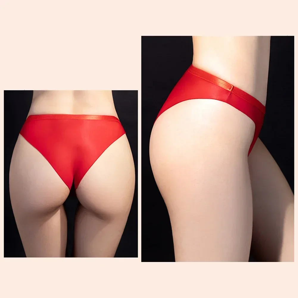 Women High Stretch Underwear Sexy Lingerie Sheer Panties Transparent Briefs Low Waist Underwear Underpants Briefs