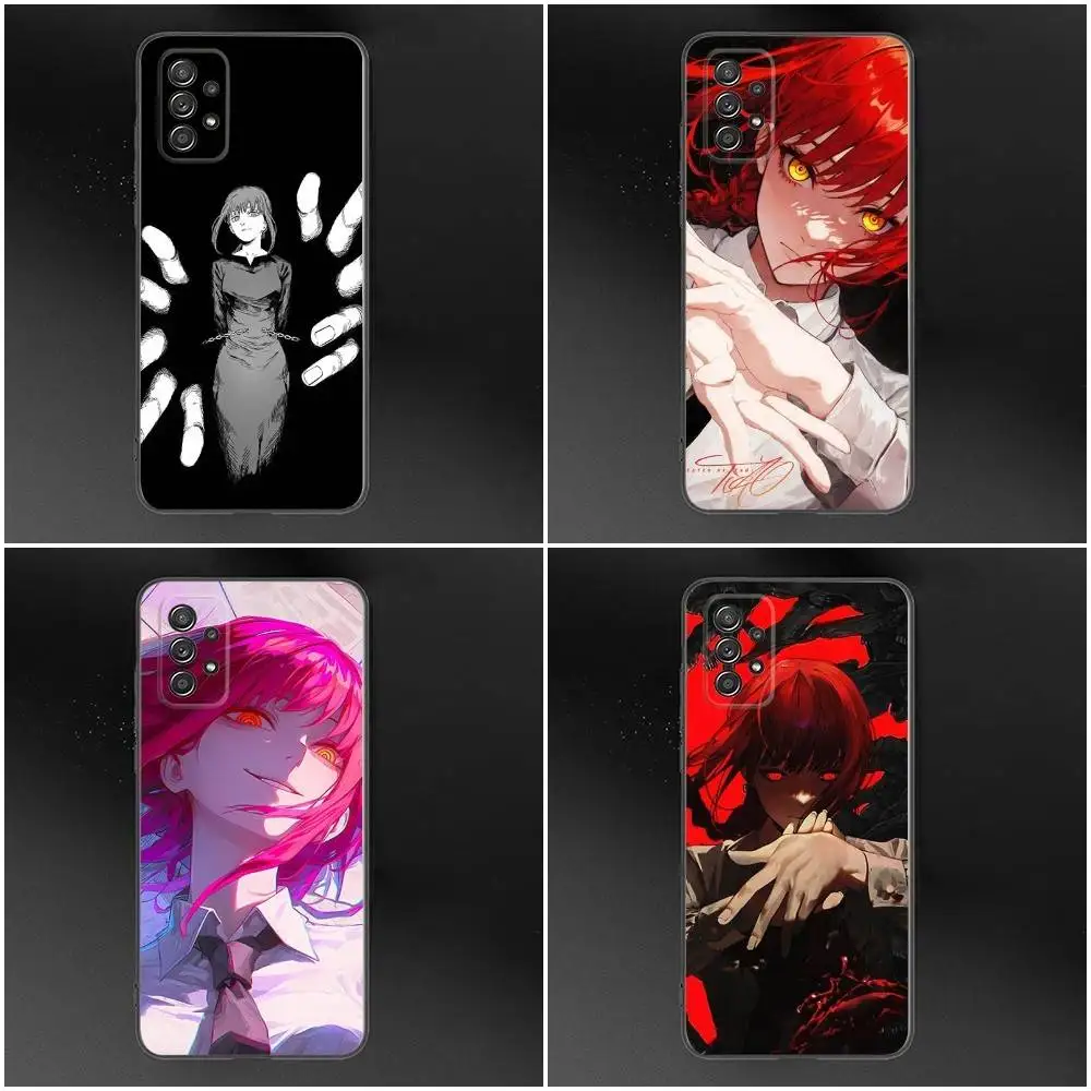 

M-Makima Phone Case For Samsung Galaxy S25,S24,S21,S22,S23,S30,Ultra,S20,Plus,Fe,Lite,Note,10,9,5G Black Cover