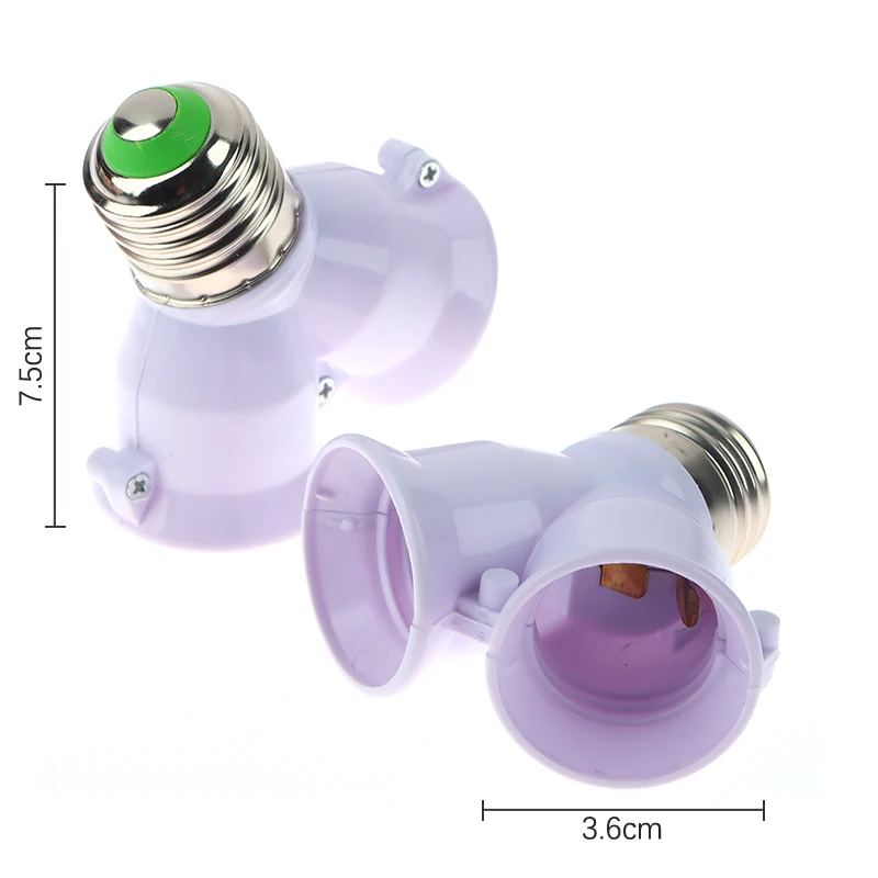 Portalámparas de tornillo E27 a E27, 1 punto, 2 cabezales de conversión, luz de relleno, accesorios