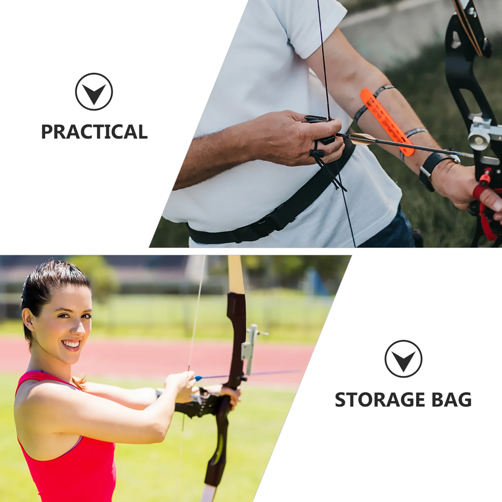 Archery Equipments Case Bag Outdoor Bow Container Easy to Carry Portable Arrow Pocket