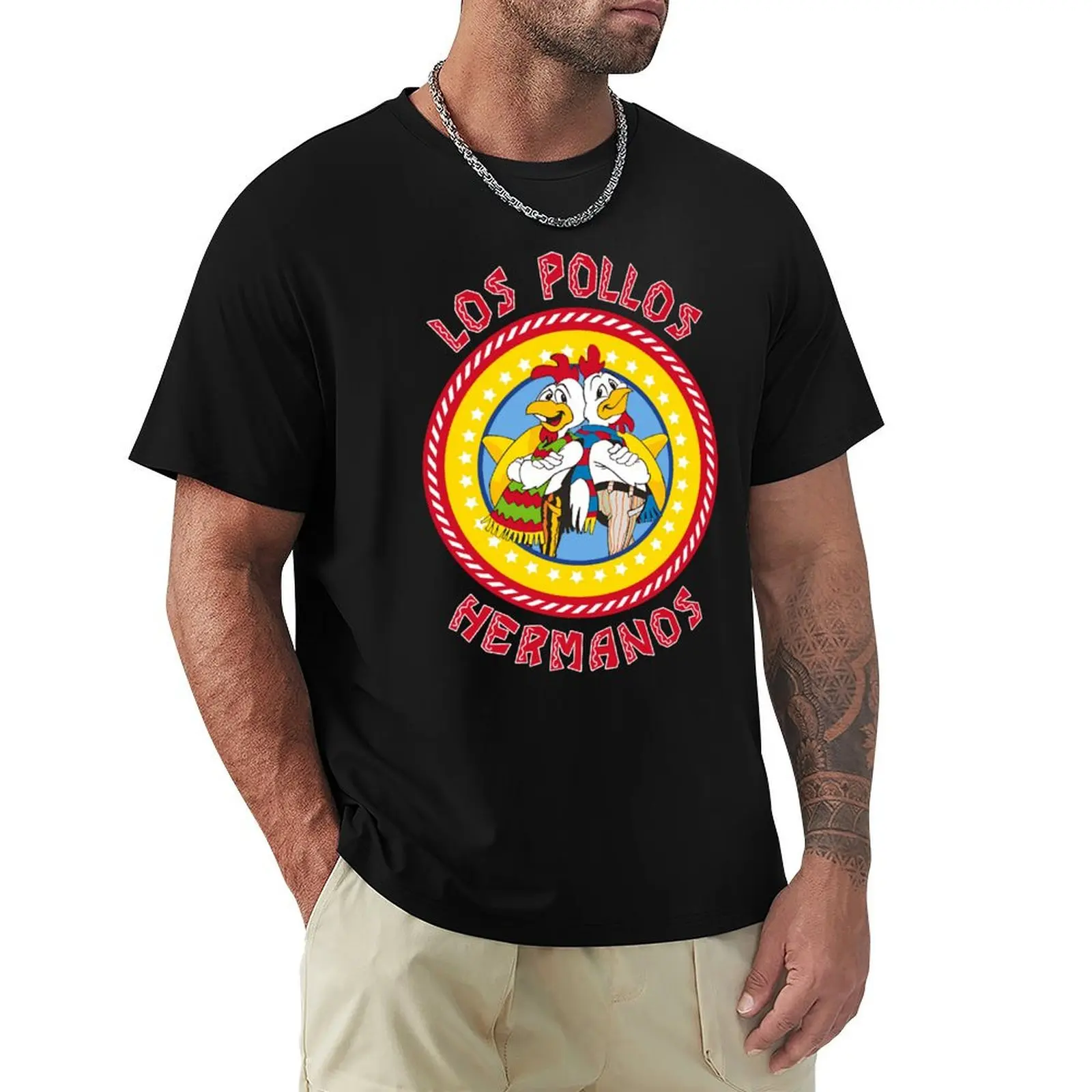 Los Pollos Hermanos Retro T-Shirt All Match Basic Short Sleeve Top