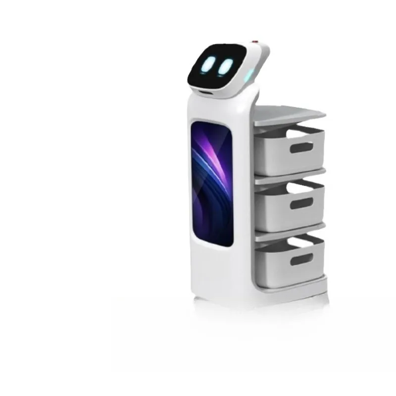 Intelligent machine people Hotel restaurant Coffee shop Commercial automatic cruise food delivery robot Intelligent marketing