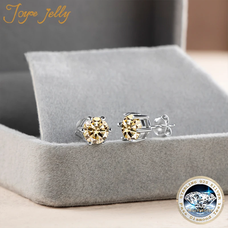 JoyceJelly Moissanit Schmuck-Set mit 1CT D Farbe VVS 3EX Moissanit Stein Pass Diamant Test Hochzeit Luxus edlen Schmuck Geschenk – Detail 20