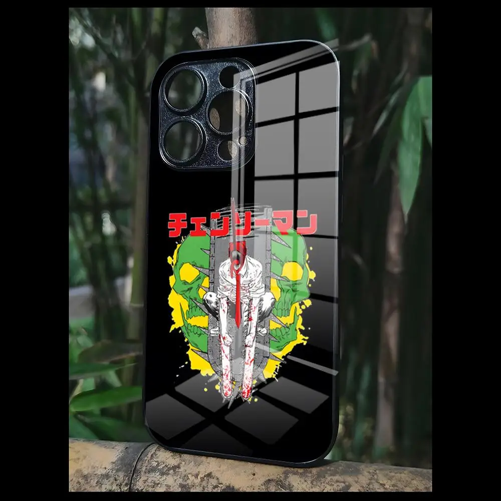 Hot Chainsaw Man Anime For OPPO A 55 54 One Plus 8T 92s A93s A94 95 8 9 7 Pro FindX3 X5PRO RENO4 RENO7 Reno4se 5F 6Z Glass Cover