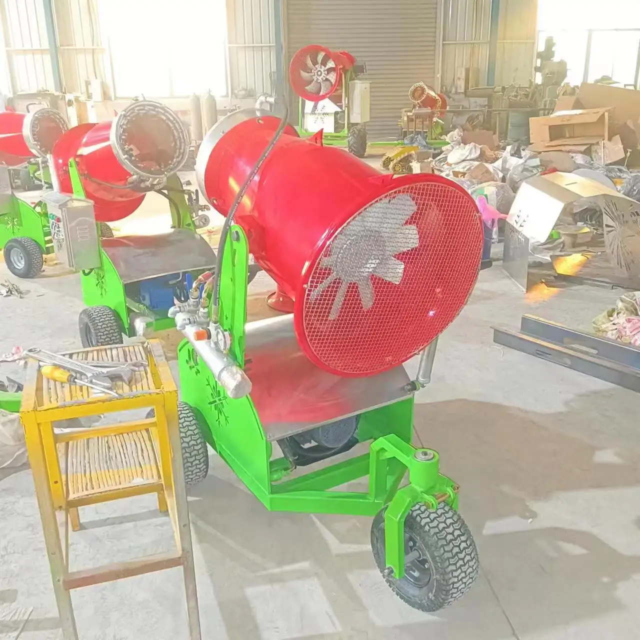 10kW 220V Automatic Ski Resort Artificial Snow Making Machine Cannon Fan Generator Shed view 3