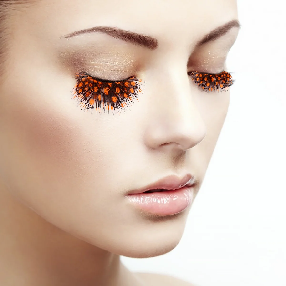 

2Pairs False Eyelashes Thick Long Natural Color Dramatic Costume Party Lashes Lightweight Reusable Eye Lashes