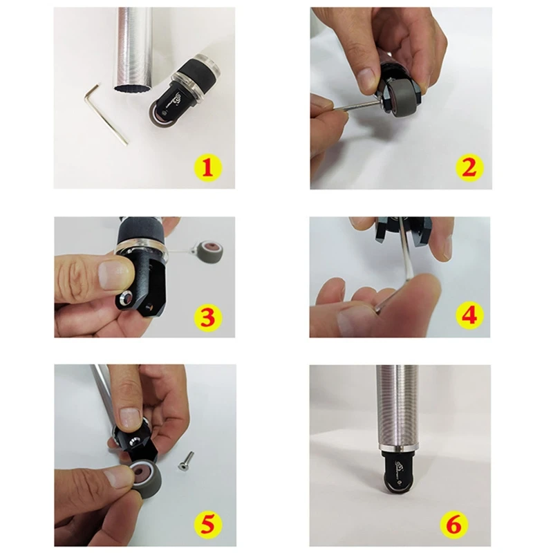 Kastor Tambahan Dudukan Jok Sepeda Sepeda Lipat Rol Roda Mudah Portabel