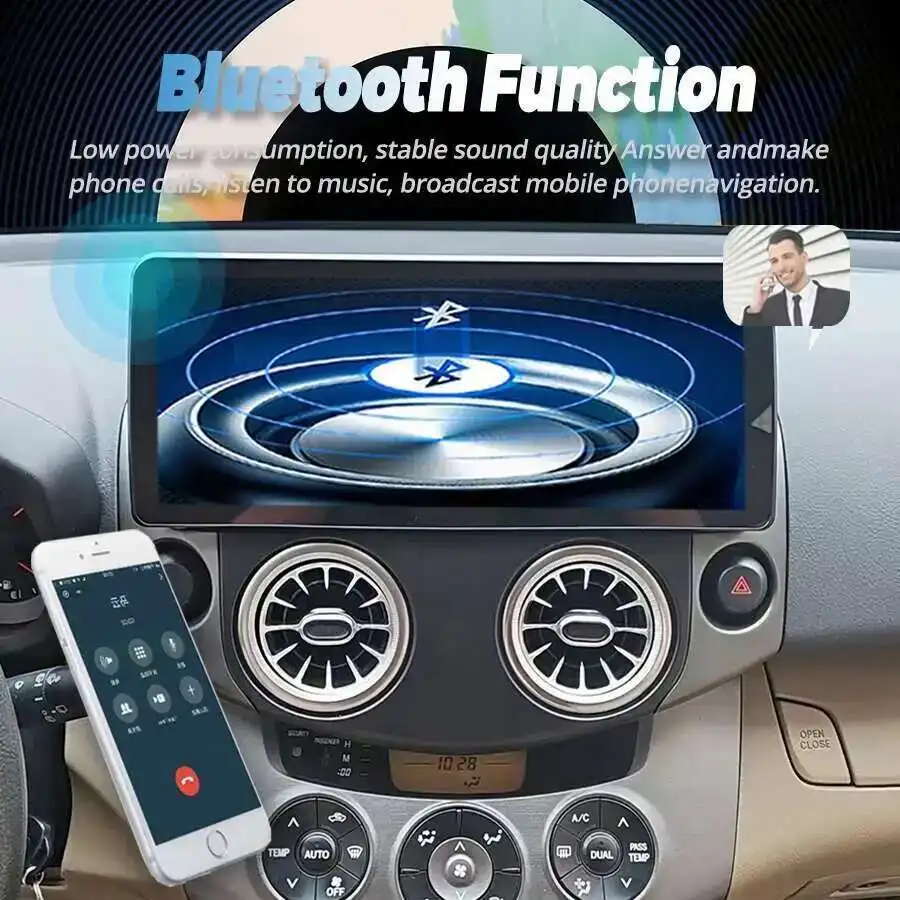 2 Din13.3inch Car Radio  For Toyota RAV4 RAV 4 2005-2013 Android 14 Multimedia Video Player Auto Audio Stereo GPS Carplay NO DVD