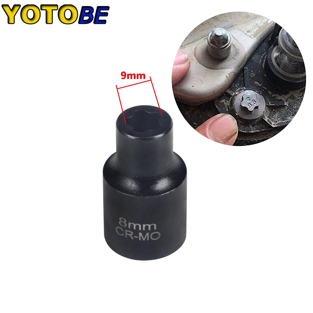 Battery Cover Screw Tool For Tesla 5-Point Toothed Wrench Battery Torx Screw Disassembly Socket Special Tool