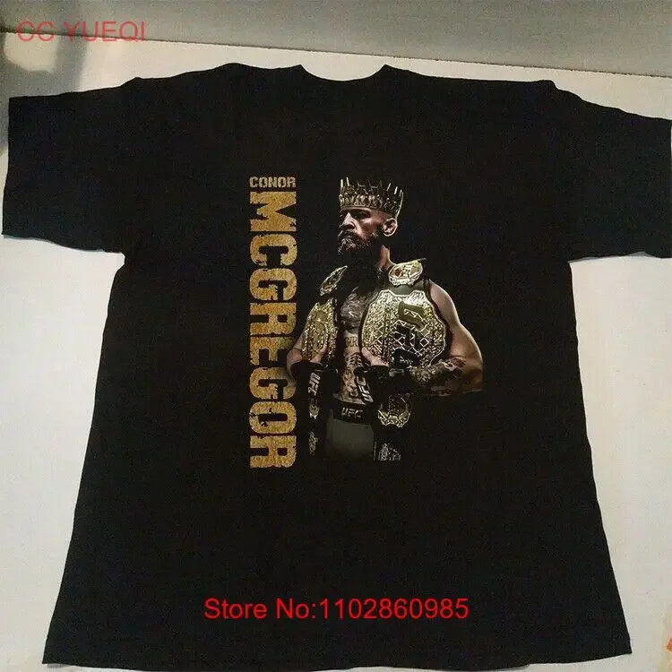 Новая редкая мужская футболка Conor McGregor King всех размеров 4H99, винтажная стираная уличная одежда, модельерская одежда, слегка мужская одежда