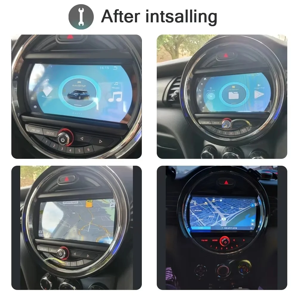 كوالكوم CarPlay 9 بوصة أندرويد 13 سيارة مشغل وسائط متعددة نظام تحديد المواقع ستيريو لسيارات BMW ميني كوبر F54 F55 F56 2014-2017 وحدة راديو السيارة الرئيسية
