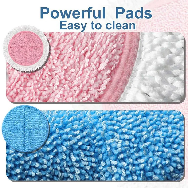 8 Pack Replacement Parts Mop Cloth Pads For BOBOT Electric Mop Cleaning Pads Accessories Household Tools