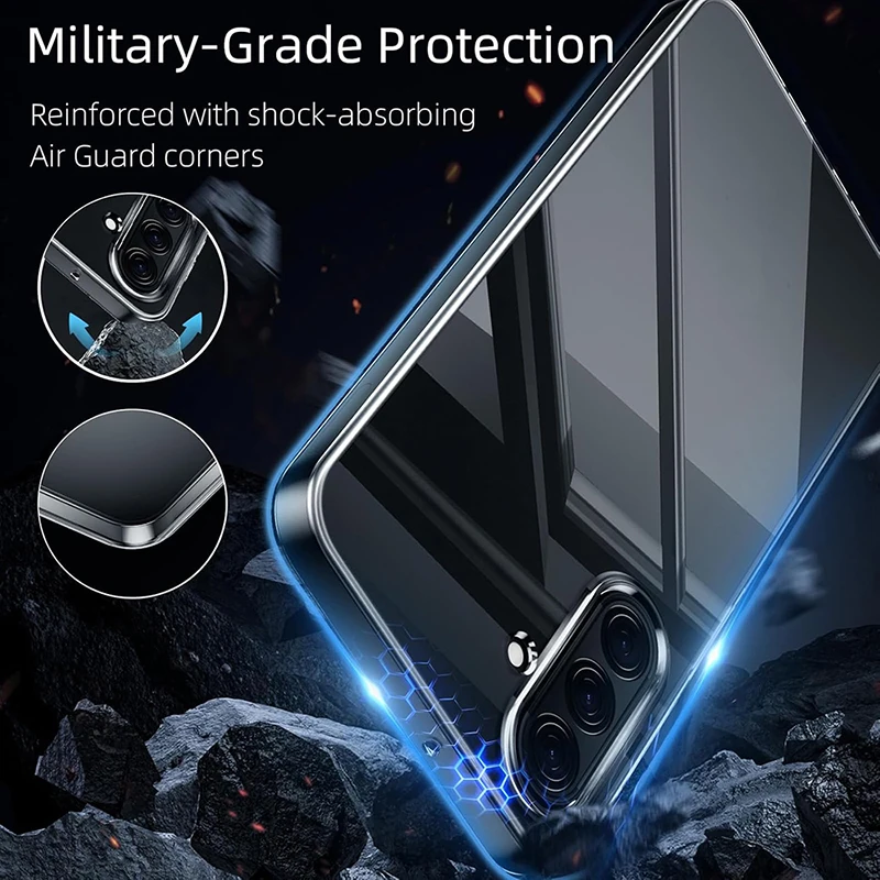

Ultra Thin Clear Silicone Soft Phone Case For Samsung A56 A16 A36 A26 A06 A55 A35 A15 A05s A25 A54 A34 A14 A24 A53 A73 A13 A52