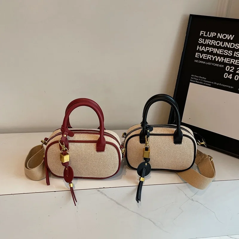 

2025 Autumn Women's Mini Top Handle Bag, Genuine Leather Multi-way Crossbody Purse, Luxury Small Handbag for Dating & Daily Use