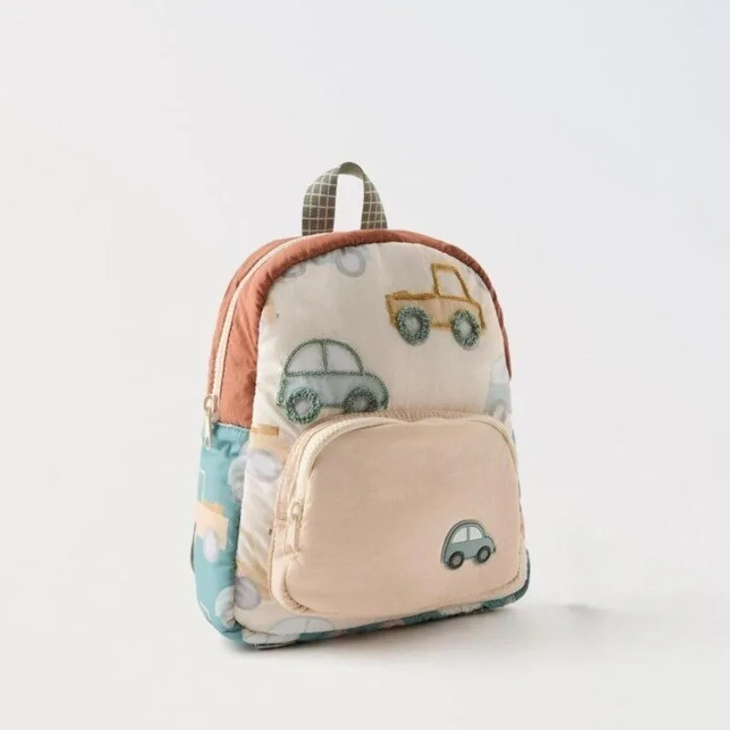 New Large-capacity Student Backpack Cartoon Cute Car Casual Lightweight Backpack Youth Outdoor Wear-resistant Backpack