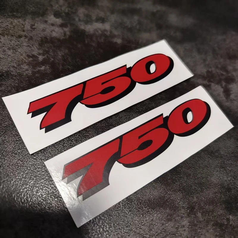 

6.5" Motorcycle “ 750 ” Die Cut Vinyl Sticker Decal GSXR GSXF GSXS 750 （All Colour）