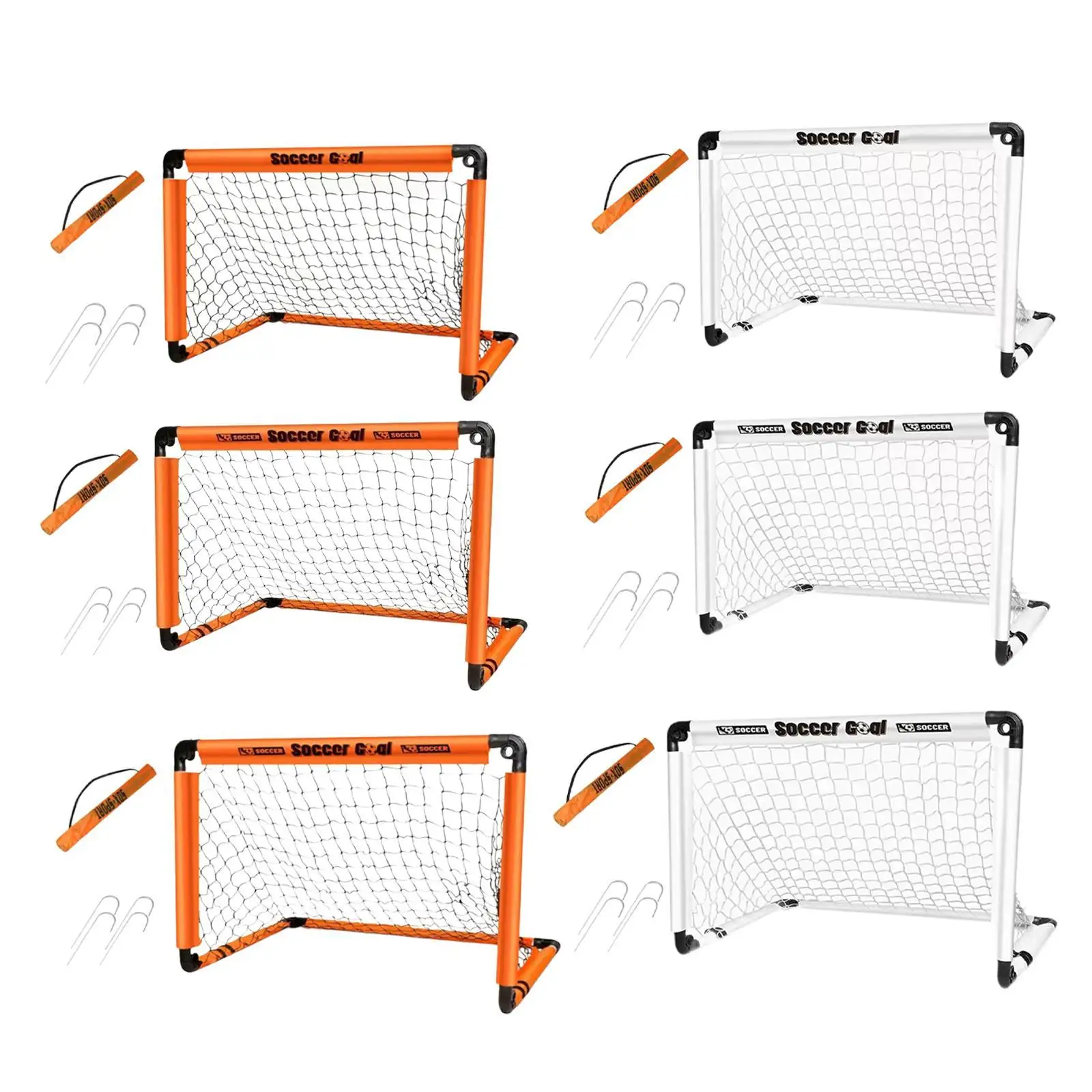 Porta da calcio compatta pieghevole per porta da calcio per bambini per parco giochi nel cortile