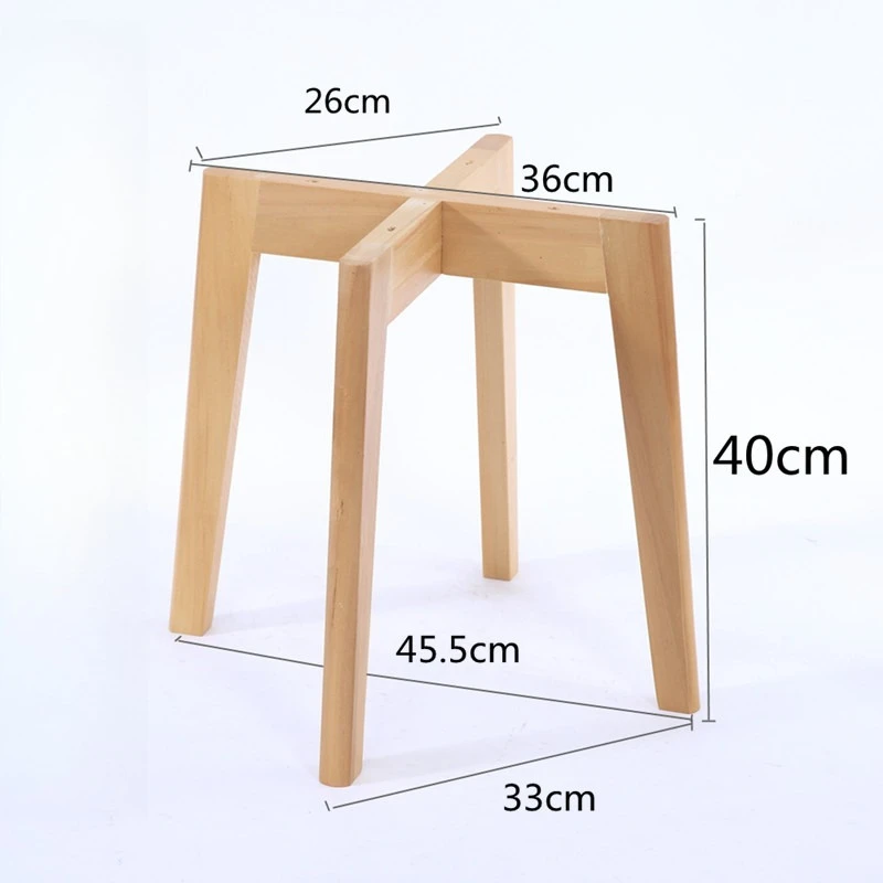 ‌Black Minimalist Wooden Table Leg,Office Furniture Feet,Plant Stand Eco-Friendly,Waterproof Durable Stable Base