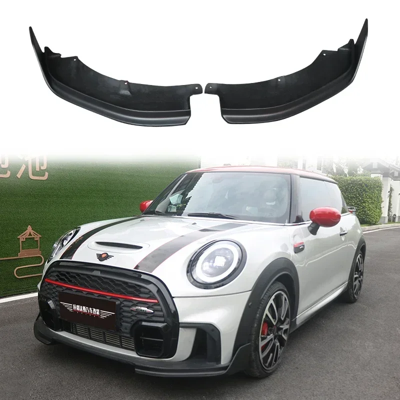 Front Lip Splitter For MINI JOHN COOPER WORKS 2022-2024 F55 F56 F57 Bumper Both Sides Splitter wing Car Accsesories Body Kit