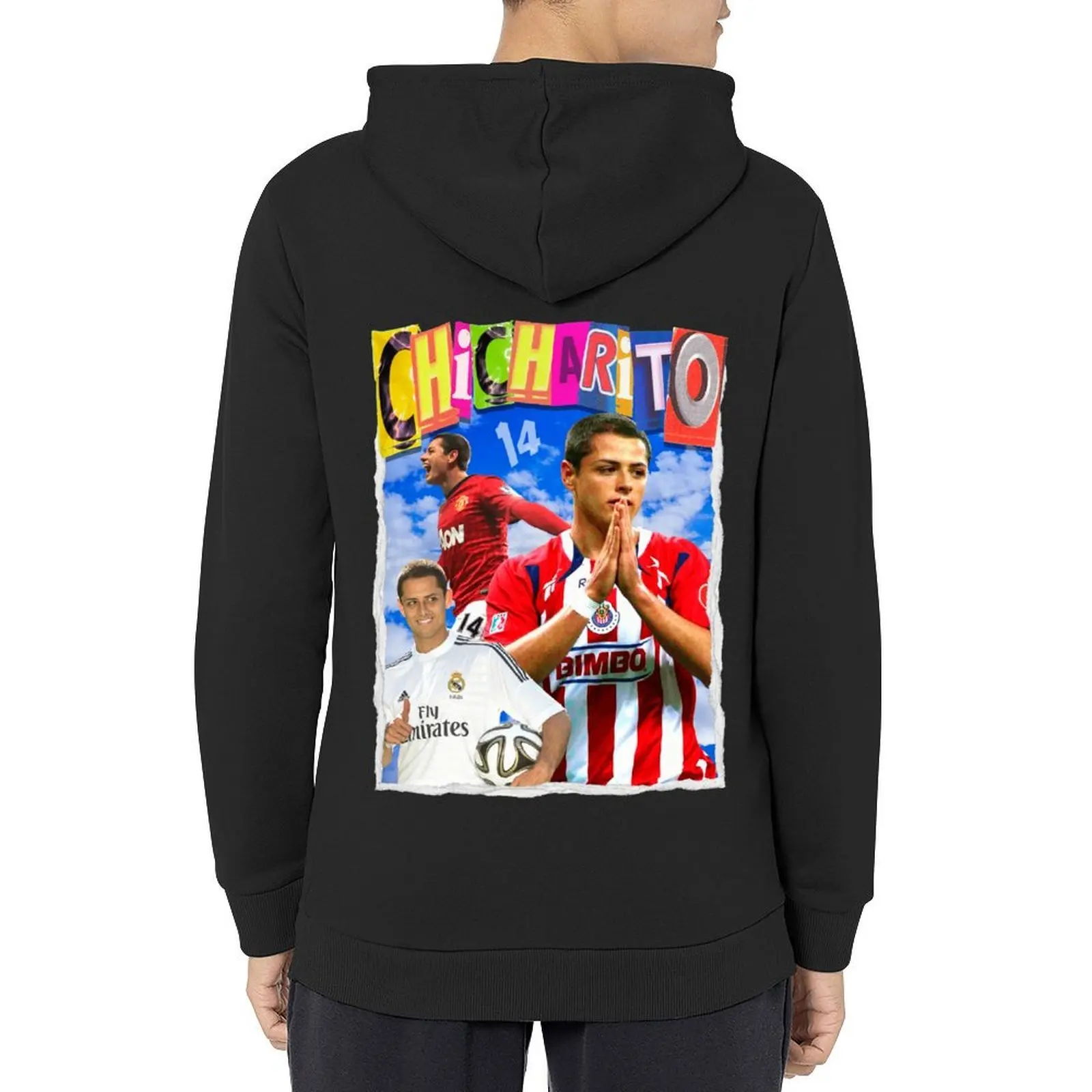 Chicharito CH14 خمر تصميم الرجعية هوديي ملابس رجالي الخريف ملابس الرجال الملابس كبيرة الحجم هوديي