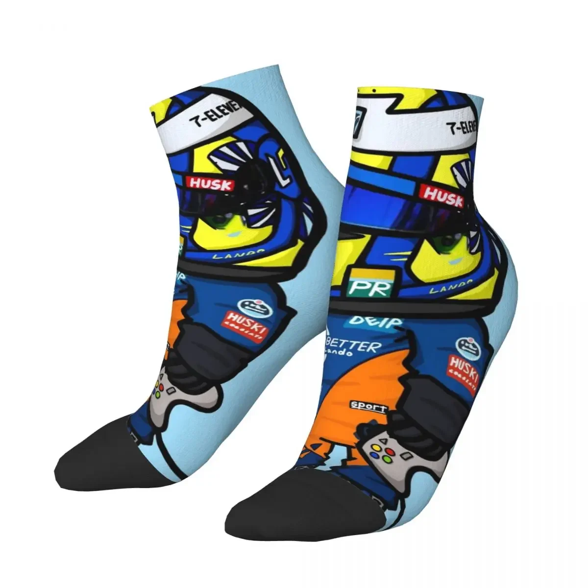 

Lando Norris Mini Socks Harajuku Super Soft Stockings All Season Socks Accessories for Man's Woman's Gifts
