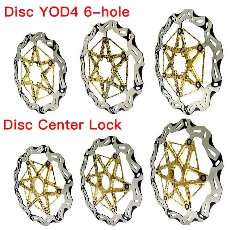 Bicycle Disc Brake Rotor 6-Bolt 160mm 180mm 203mm 1.95mm YOD4 MTB Road Bike Brake Rotor