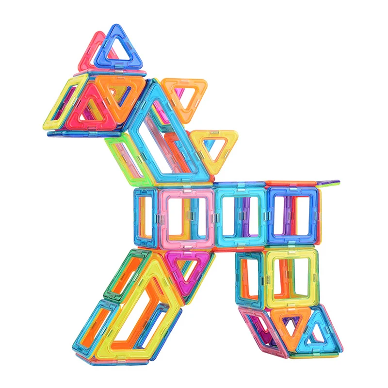 Magnetic Big Size Building Blocks DIY Magnets Toys Medium Size STEM Toys Construction Toys Learning Educational Magnet Toys