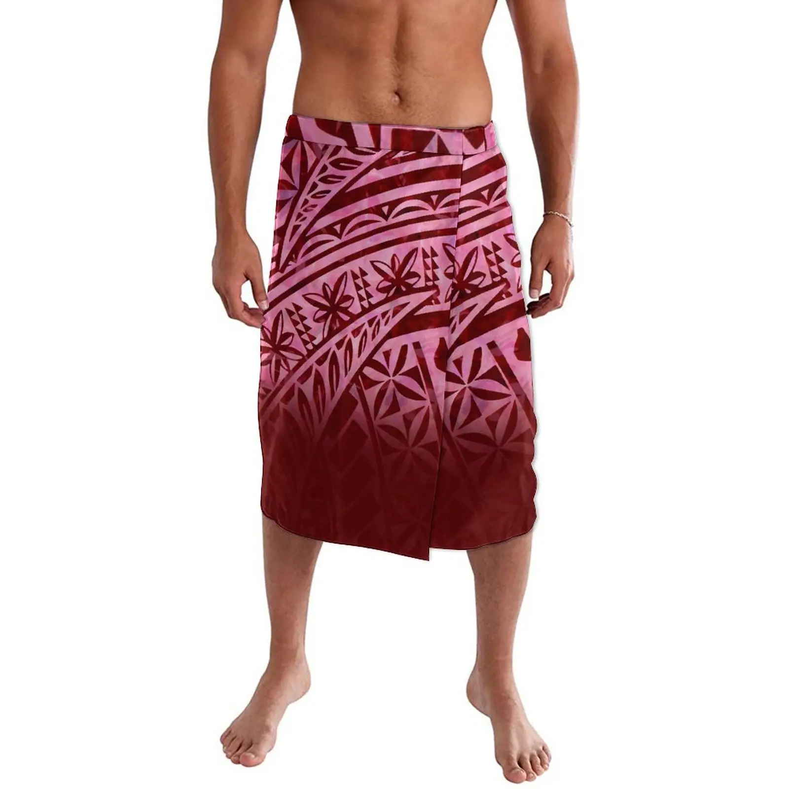 Samoa Print Men'S Skirt Bonfire Party Men'S Apron Custom Polynesian Retro Art Pattern New Men'S Skirt