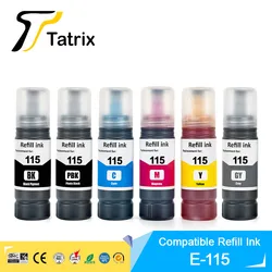 Recarga de tinta a base de agua para impresora Epson EcoTank L8160/L8180, T115 115, T07J