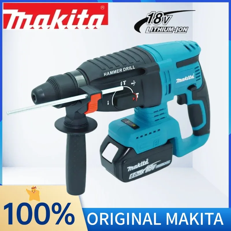 Marteau perforateur rotatif sans fil Makita DHR242 18V sans balais, 24 mm, béton, 4700 IPM, 3 modes, usage intensif, professionnel