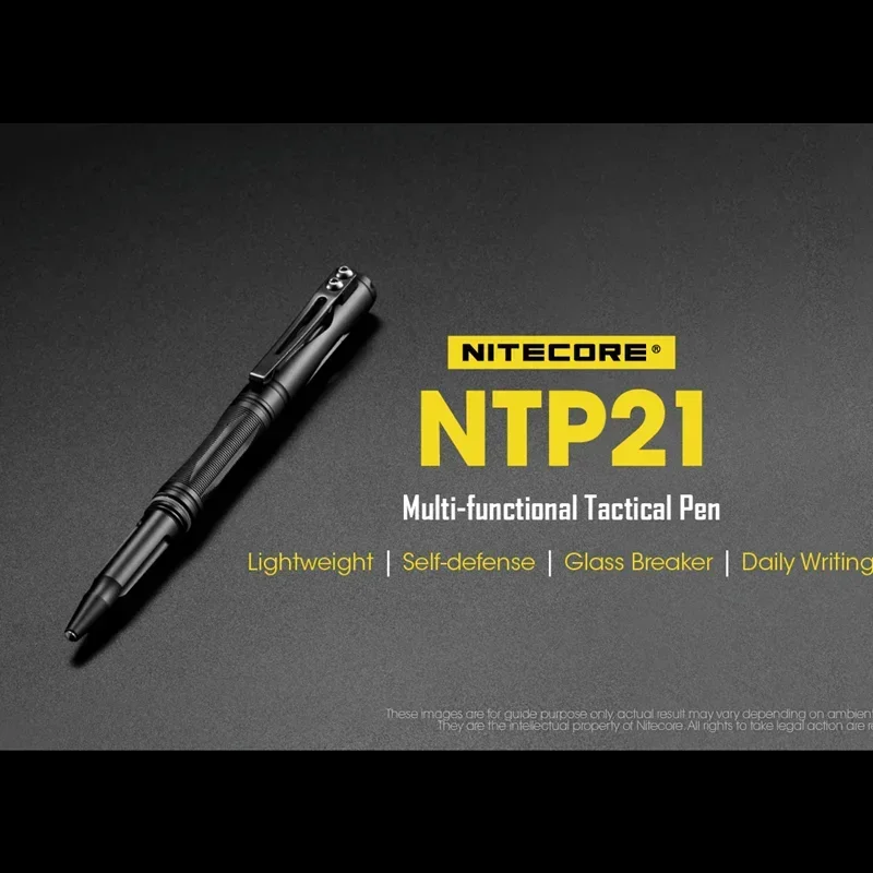 NITECORE NTP21 EDC Tactical Pen Multi-functional Defense Pen Aluminum alloy body with Tungsten steel head for Glass Breaker