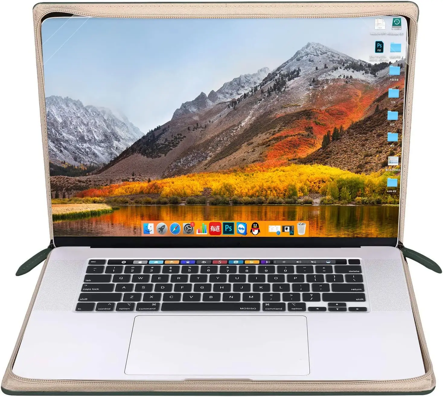 Imagem -05 - Capa de Couro pu para Laptop para Macbook Air Pro Capa de Notebook 13 Polegadas 14 Polegadas 15 Polegadas 16 Polegadas m3 A2991 A2918 m2 A2779 A2681 m1 A2337 A2338