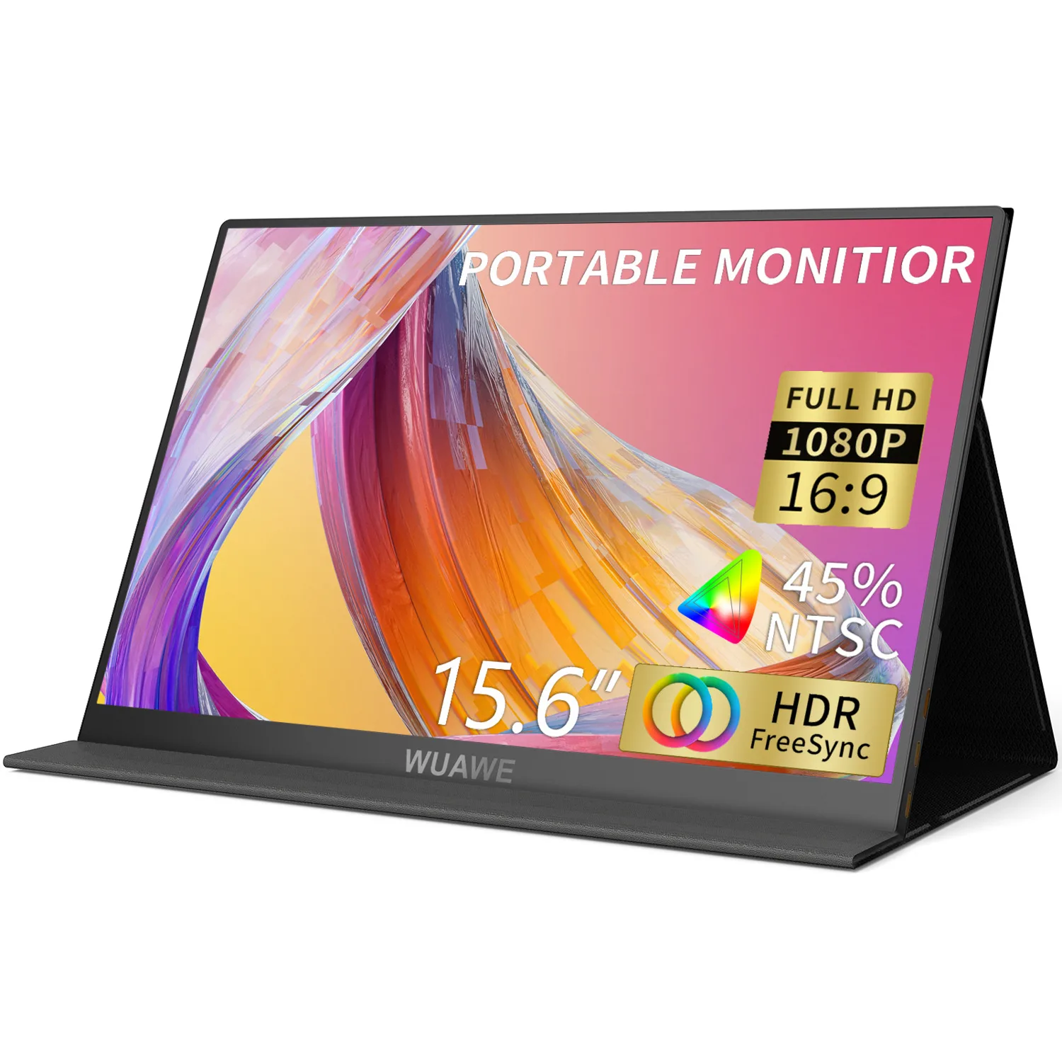 Monitor portatile da 15,6 pollici di fabbrica, monitor da viaggio 1080P 72% NTSC 100% sRGB USB C HDMI per laptop, secondo monitor esterno per