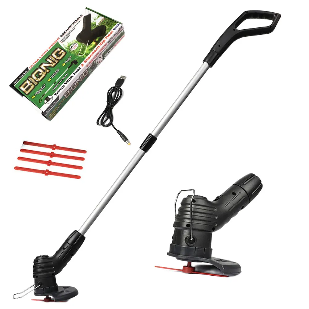 

Electric Weed Strimmer Cutter Length Adjustable Grass Cutter Machine USB Charging Yard Mower for Garden/Lawn/Flower Bed/Roadside