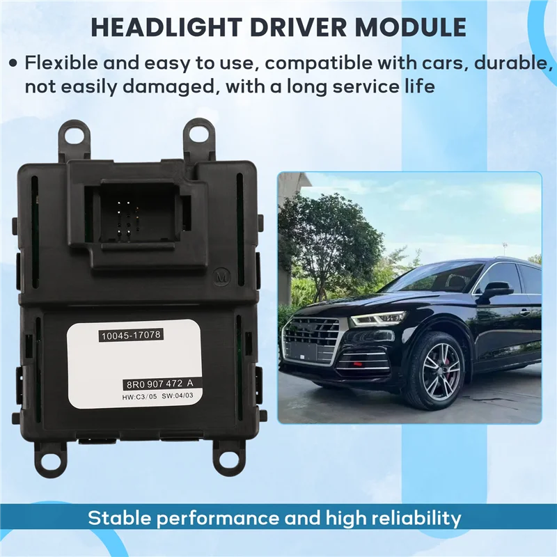 

ABQB-Car LED Xenon Hid Headlight Ballast Control Module Unit Headlight Driver Module 8R0907472A For Q5 2009-2019