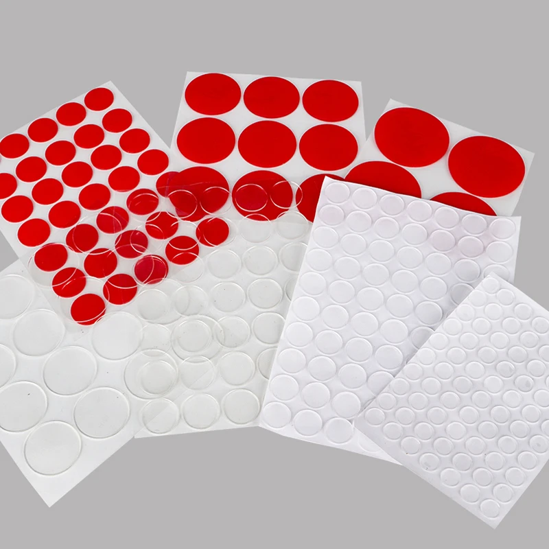 Nano Double-Sided Dot Tape High Viscosity Removable Square Round Traceless Waterproof Reusable Sticker Transparent Wall