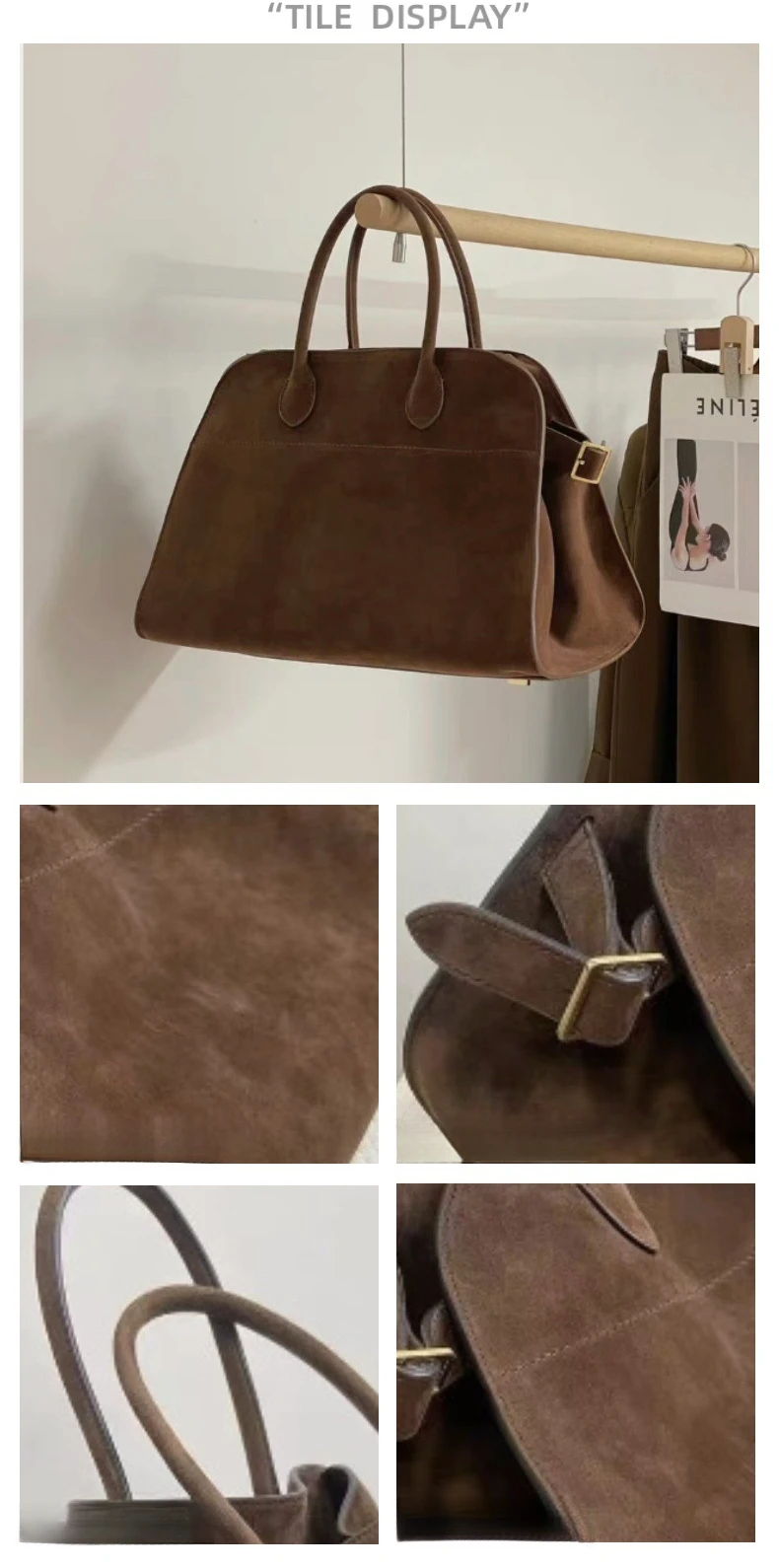 Neue, verbesserte, verdickte, gesteppte Tragetasche für Damen – Premium-Nischendesign, großes Fassungsvermögen, neu eingetroffene High-End-Umhängetasche – Detail 6