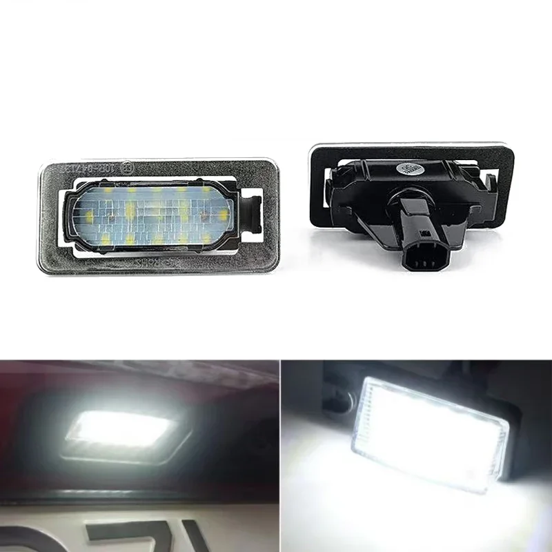 2X LED رقم لوحة ترخيص ضوء مصباح لتويوتا كورولا 2014-2018 2019 2020 سيارة الخلفية الأبيض لوحة ترخيص مُضاء رقم مصباح