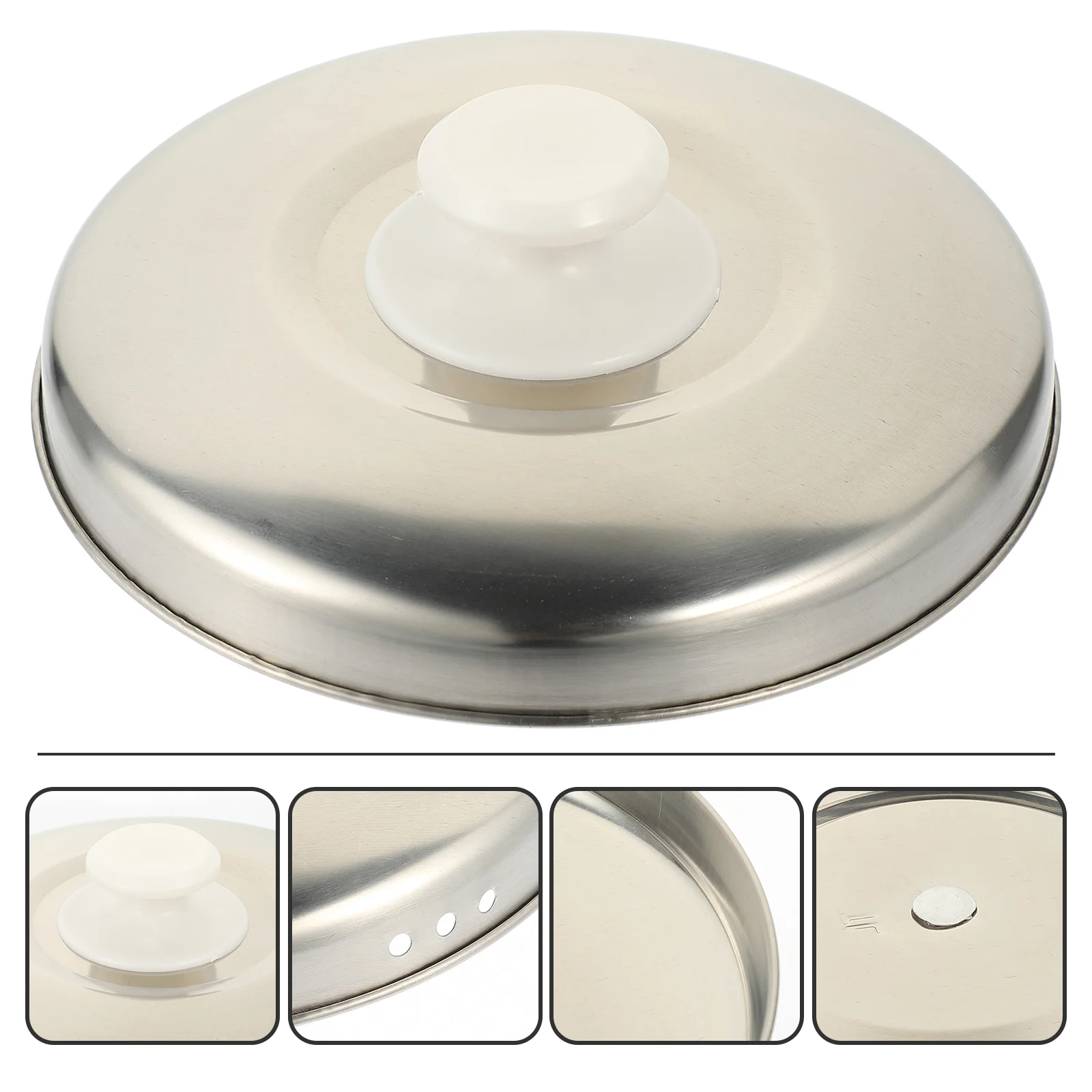 

Rice Cooker Lid Pot Cover Accessories Metal Pan for Stainless Steel Kitchen Supplies Lids