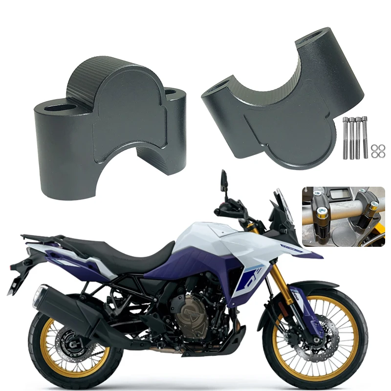 

For Suzuki V-STROM 800DE V STROM 2023 2024 Motorcycle Handlebar Riser Mount Handle Bar Clamp Rise Extend Adapter Vstrom 800 DE