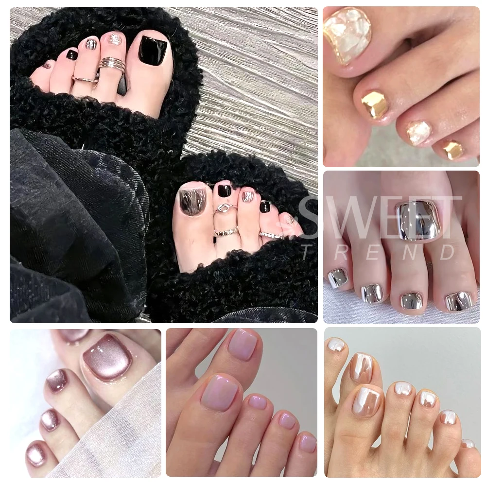 150 pz/scatola Doppio Sistema Unghie Dei Piedi Forme Set Estensione Acrilica Punte False Unghia Del Piede Forme Superiore per Unghie Gel UV Costruzione di Strumenti di Stampo